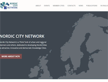 Tablet Screenshot of nordiccitynetwork.com